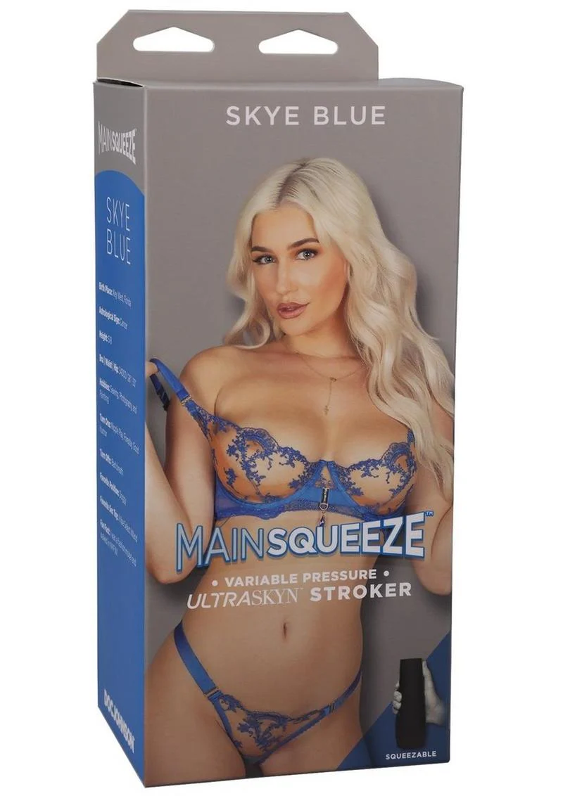 Main Squeeze Skye Blue ULTRASKYN Variable Pressure Stroker - Image 4