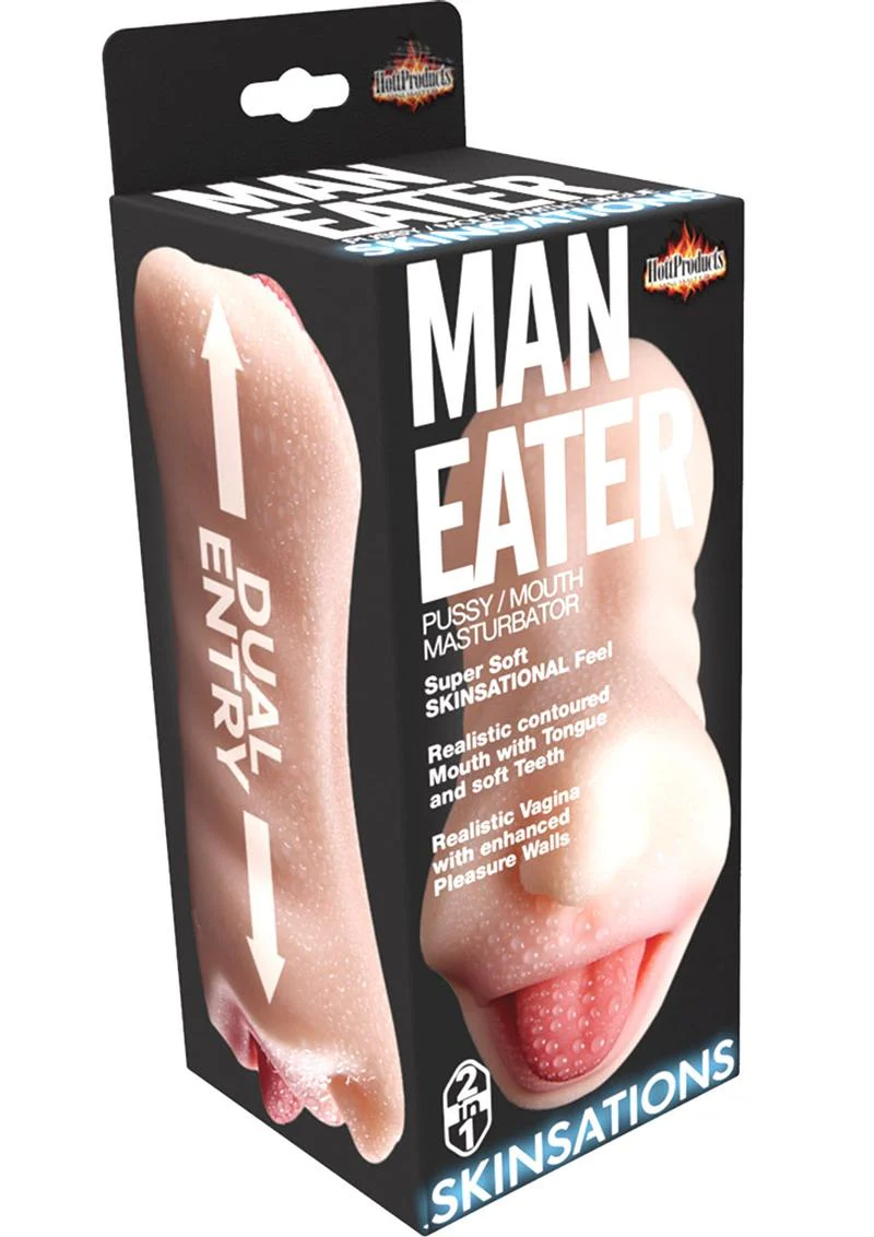 Man Eater Dual Entry Pussy & Mouth Masturbator By Skinsations - Image 4