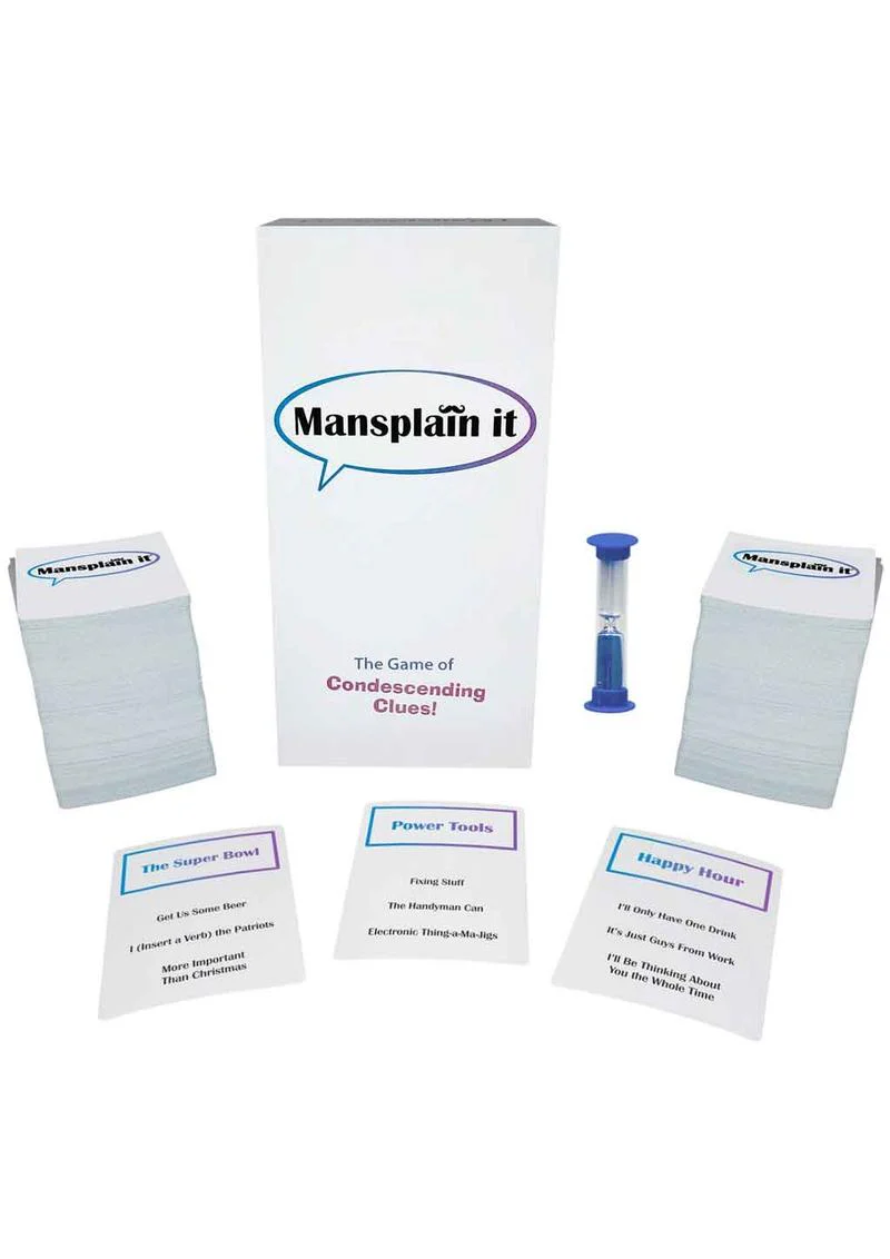 Mansplain It Card Game The Game of Condescending Clues