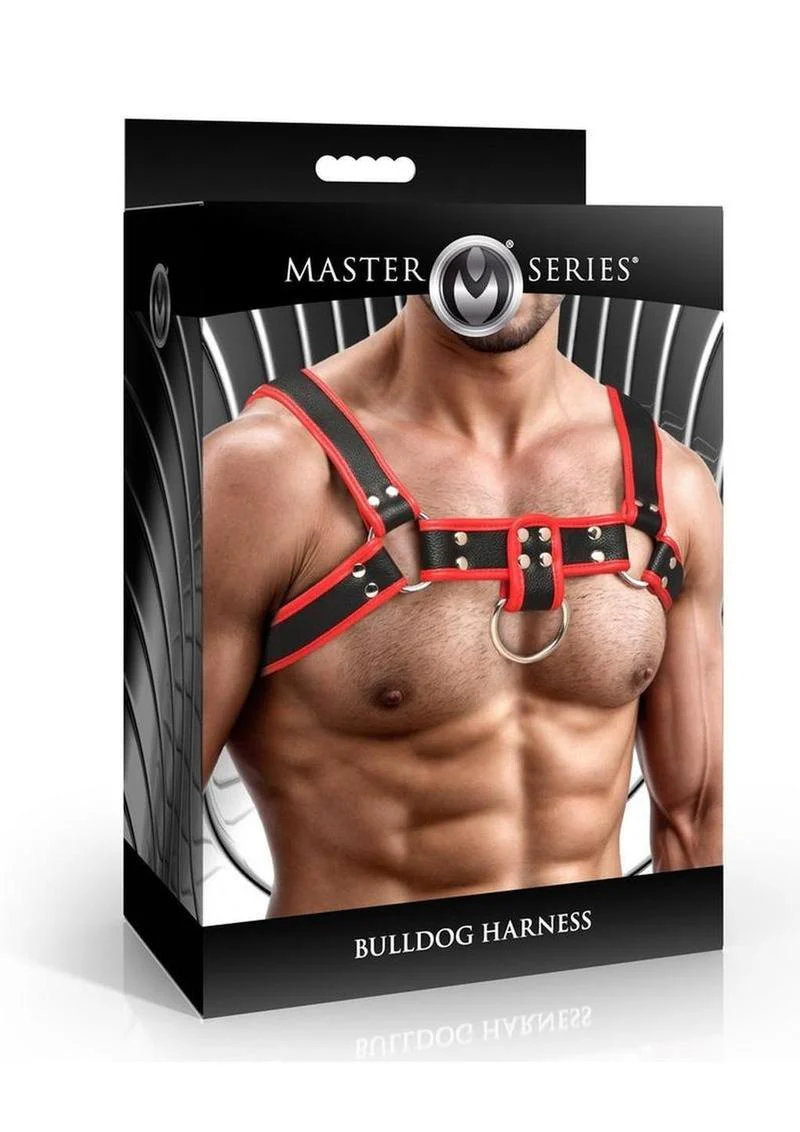 Master Series Bulldog Harness Blue Leather - Image 7