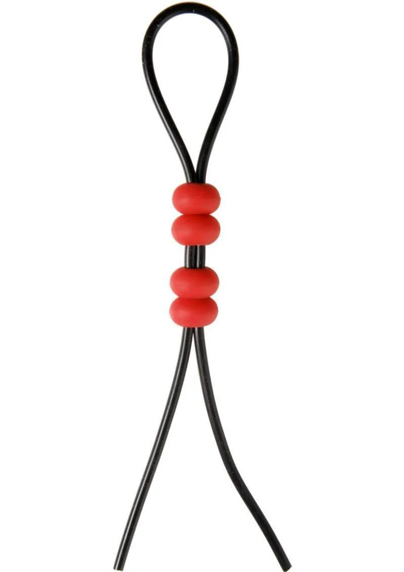 Master Series Crimson Tied Bolo Adjustable Lasso Style Cock Ring