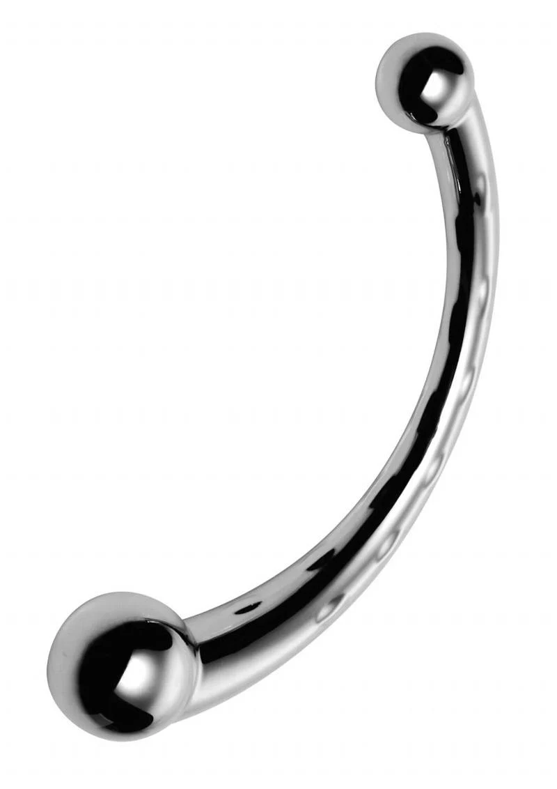 Master Series Curvy Steel Dual Ended Dildo - Image 3