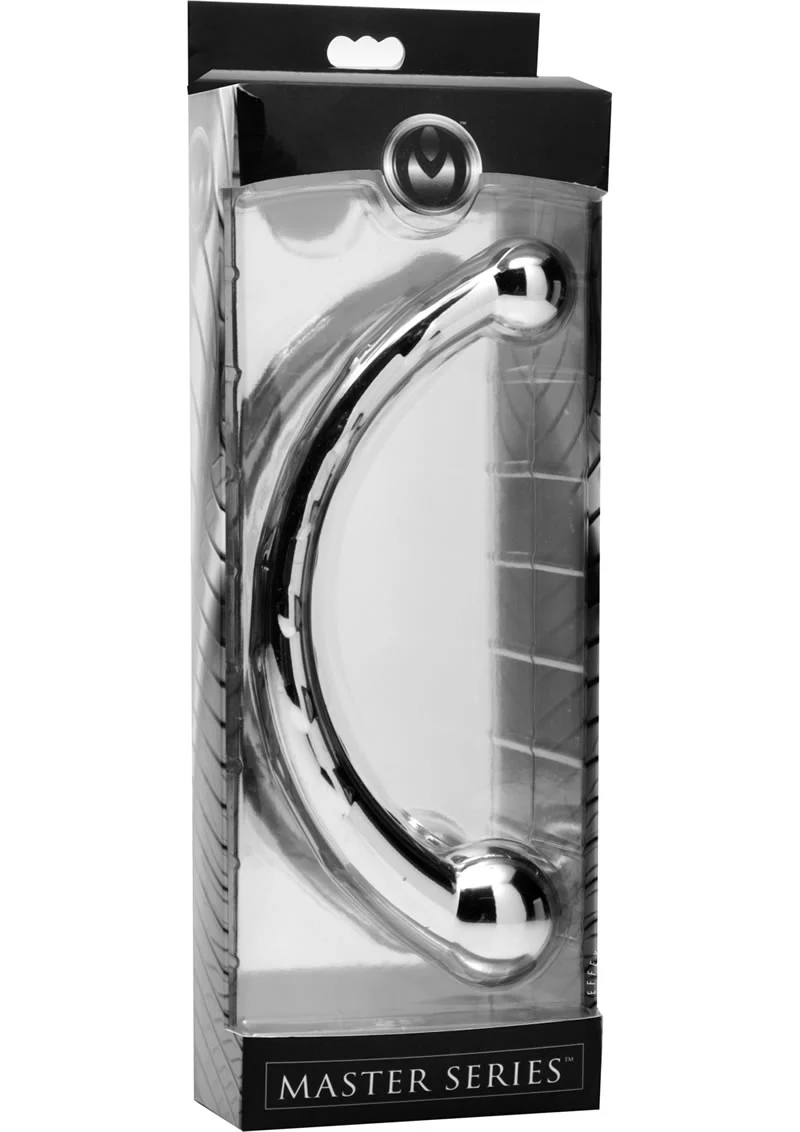 Master Series Curvy Steel Dual Ended Dildo - Image 4