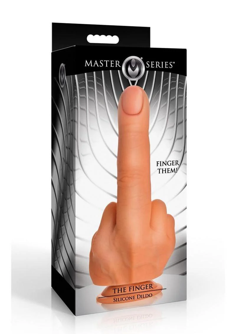 Master Series Finger Silicone Dildo - Image 3