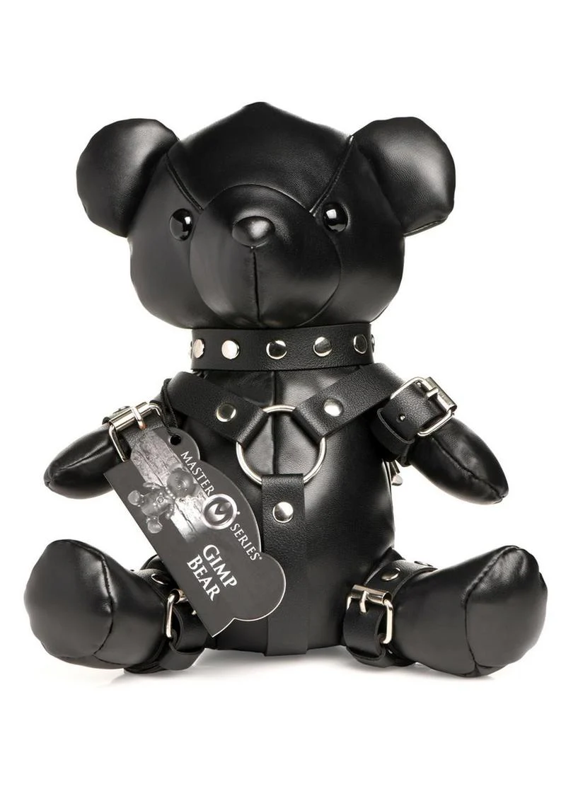 Master Series Gimp Bear Red Leather Bear With Harness - Image 6