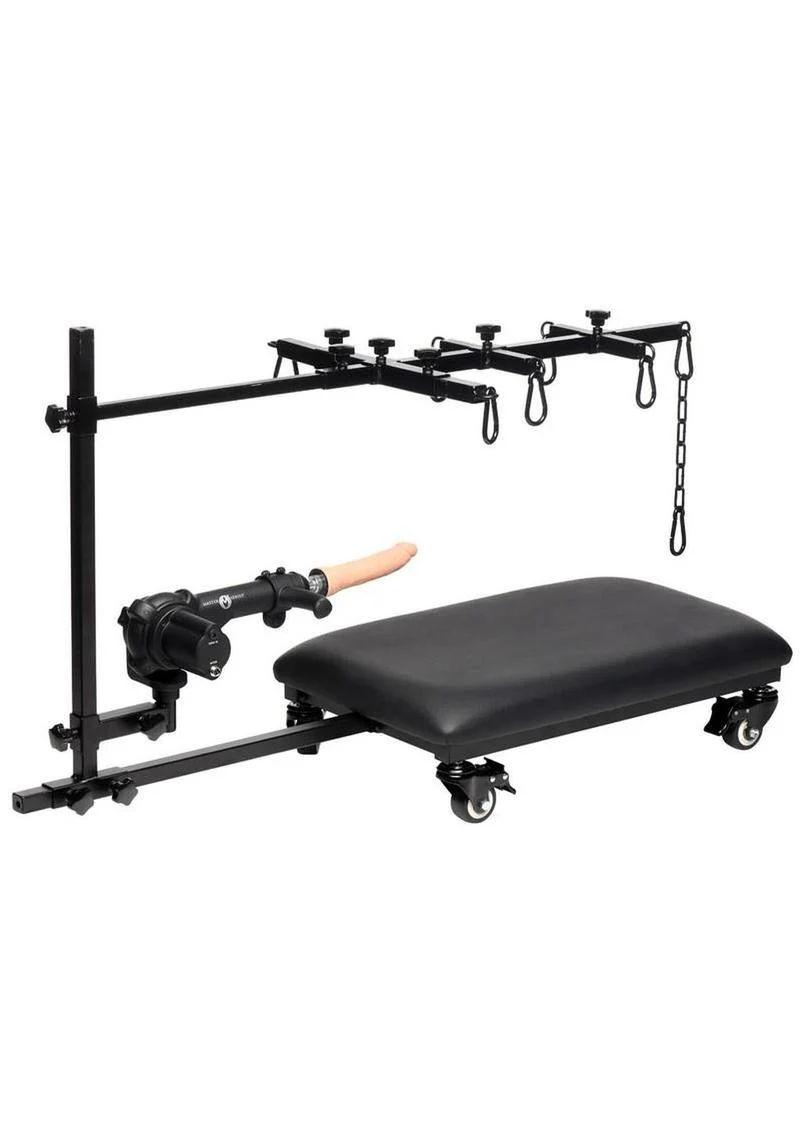 Master Series Hog Tie Restraint Rack with Sex Machine