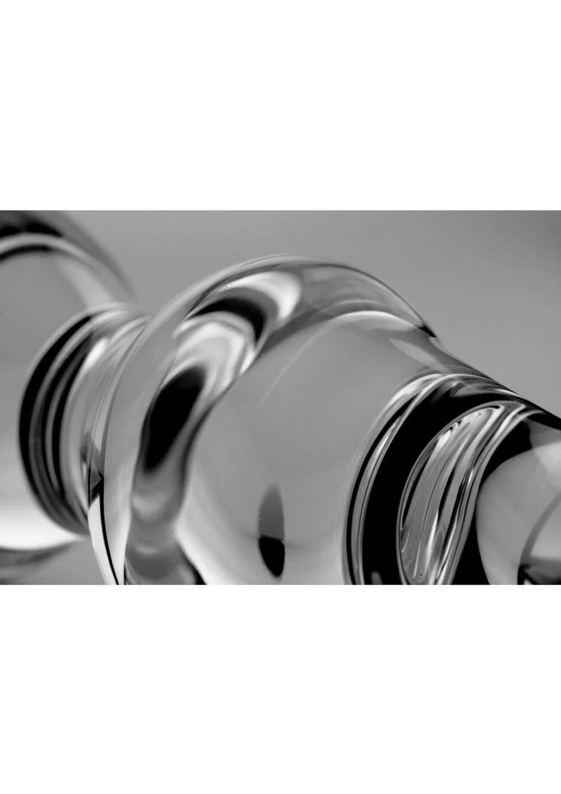 Master Series Mammoth 3 Bumps Advanced Stimulation Glass Dildo - Image 2