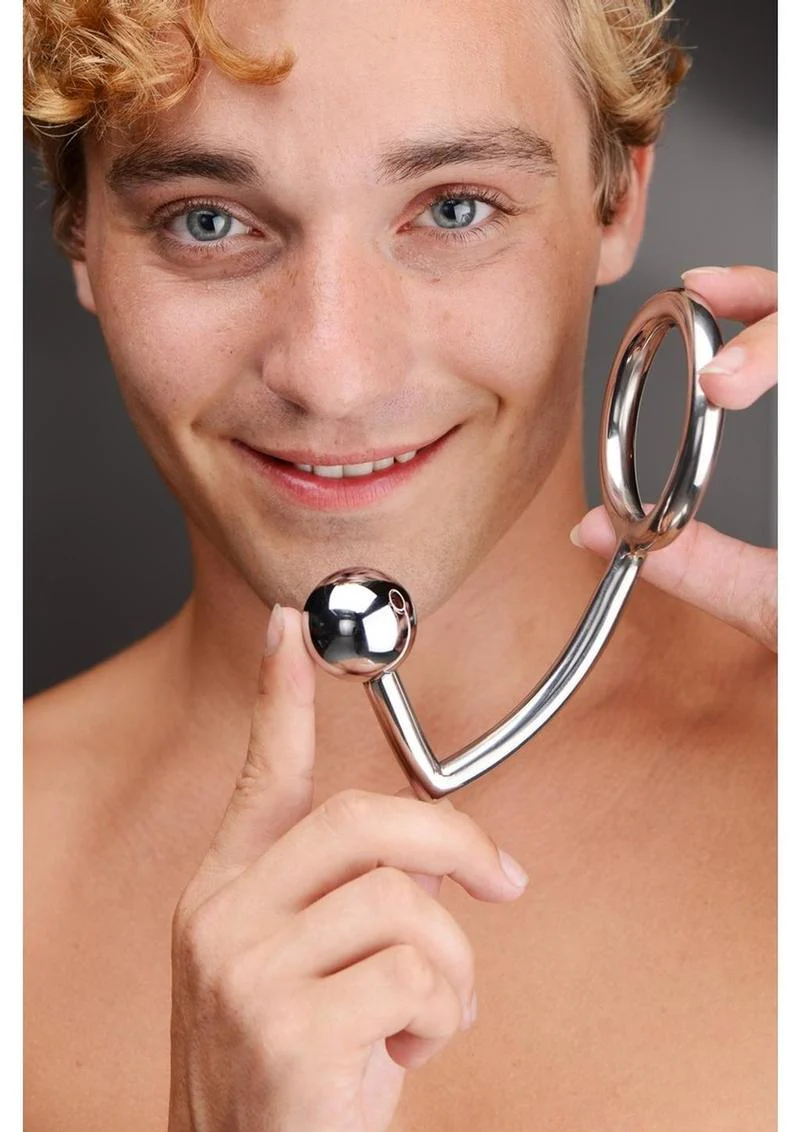 Master Series Manus Intruer Stainless Steel Anal Intrusion Device - Image 3