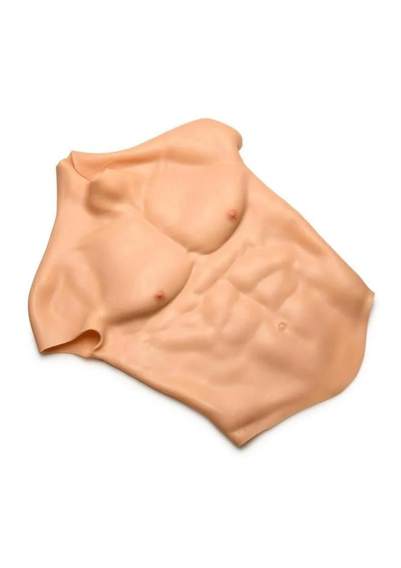 Master Series Ripped Silicone Male Chest Shirt - Image 5