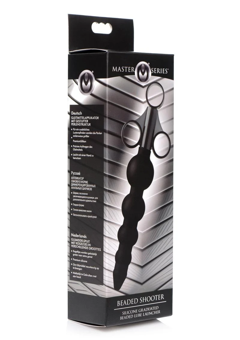Master Series Silicone Graduated Beads Lubricant Launcher - Image 2
