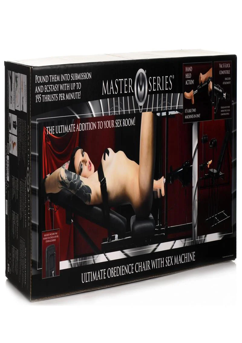 Master Series Ultimate Obedience Chair with Sex Machine - Image 4