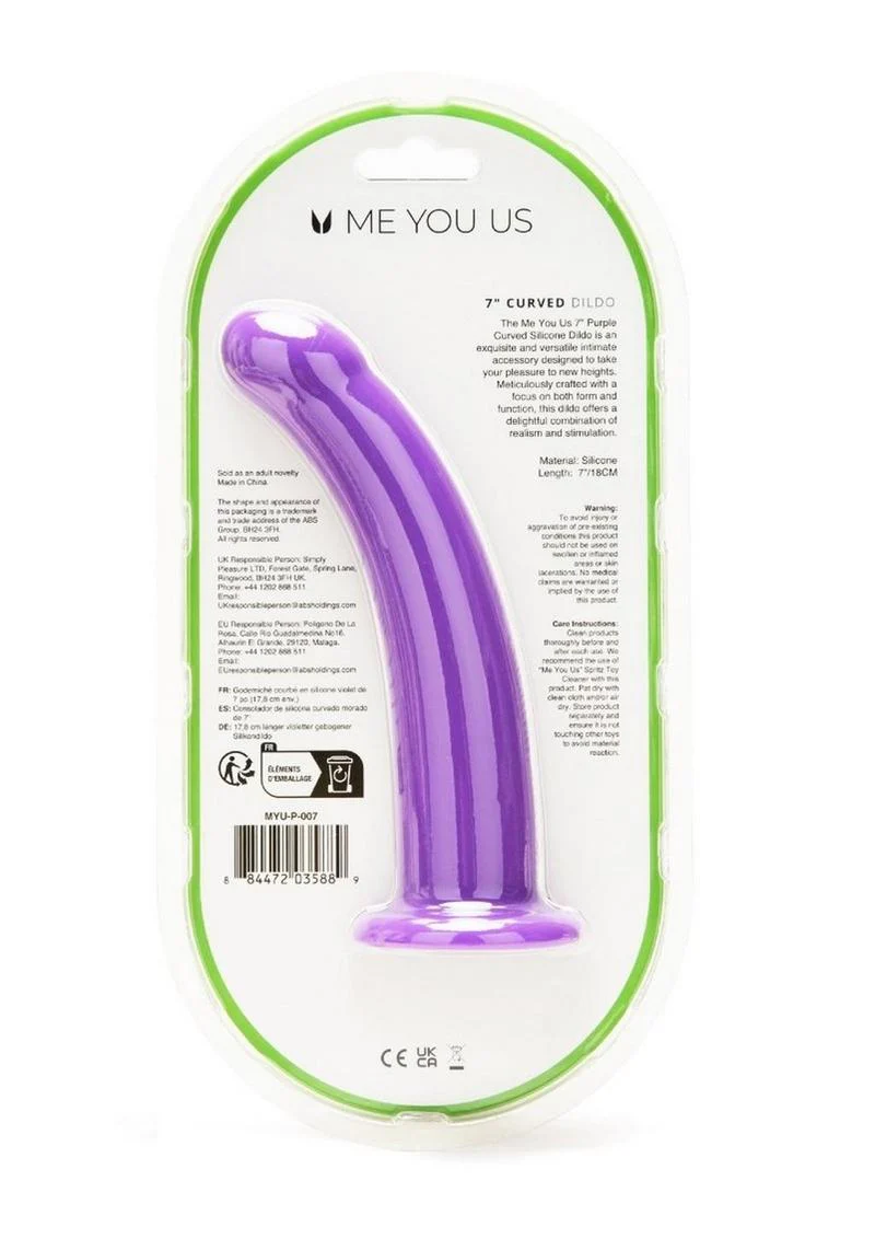 Me You Us Curved Harness Compatible Silicone Dildo - Image 8