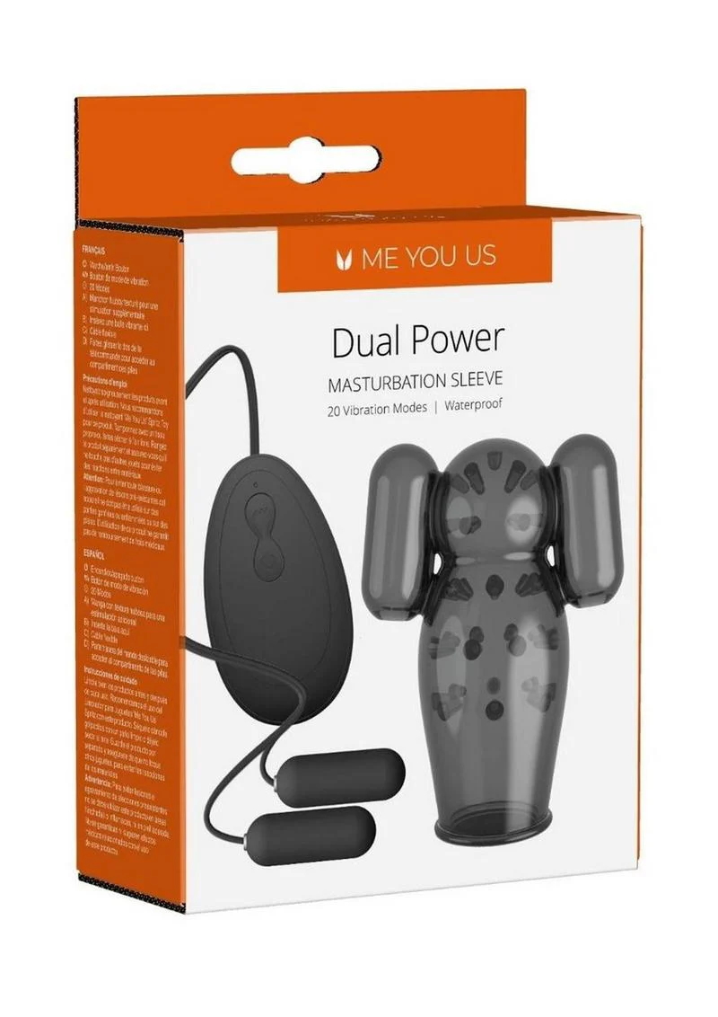 Me You Us Dual Power Waterproof Masturbation Sleeve – 20 Vibration - Image 3