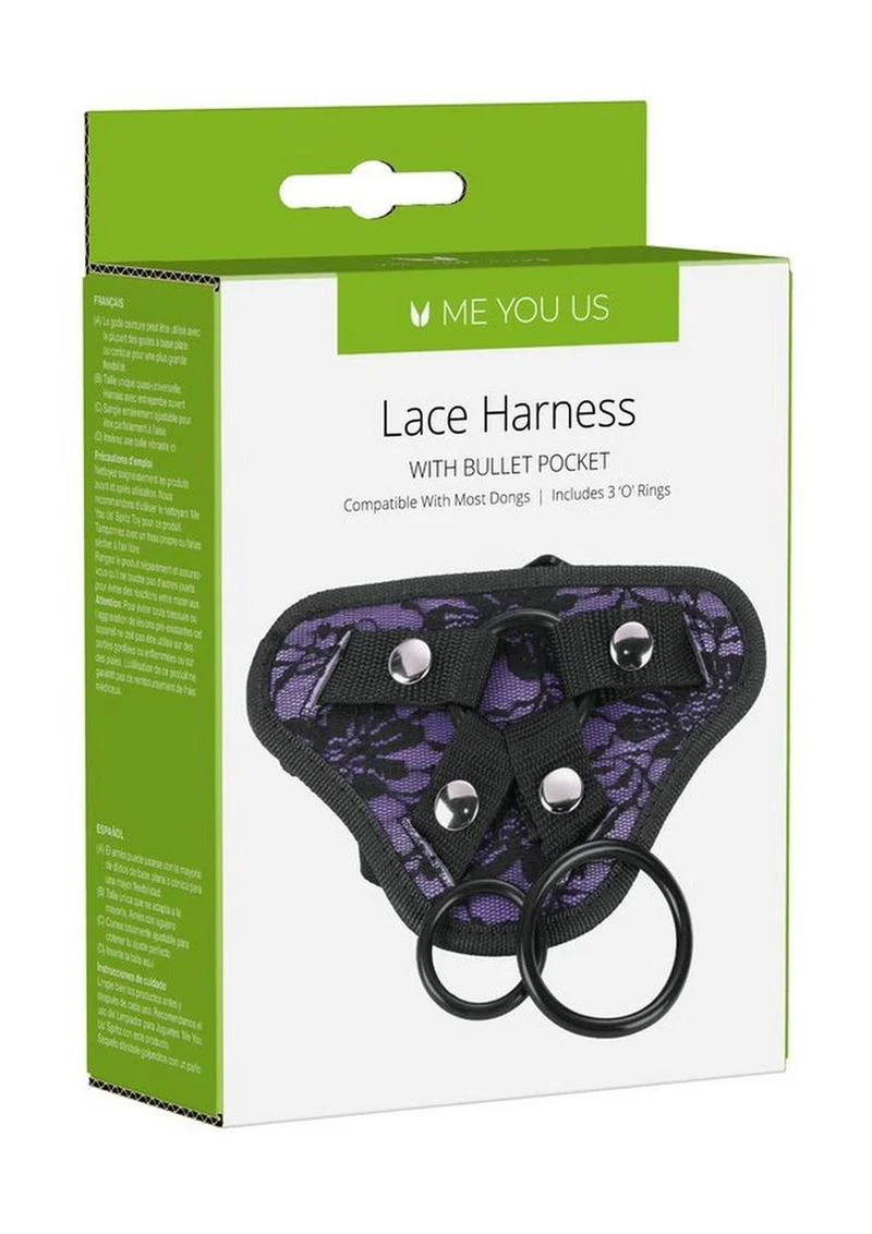 Me You Us Lace Harness with Bullet Pocket Strap-On Harness - Image 10