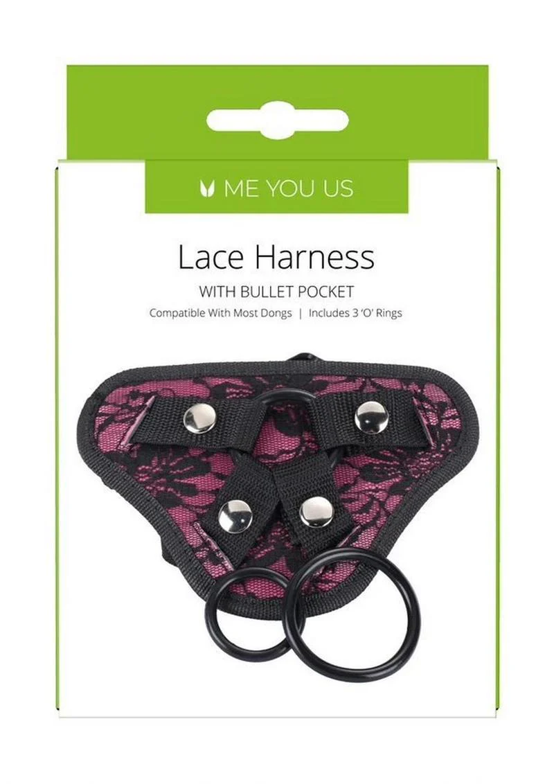 Me You Us Lace Harness with Bullet Pocket Strap-On Harness - Image 8