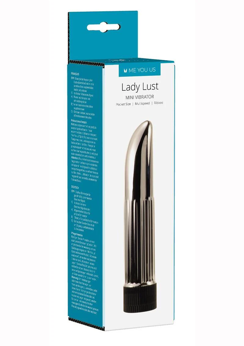 Me You Us Lady Lust Ribbed Waterproof Mini Vibrator - Image 3