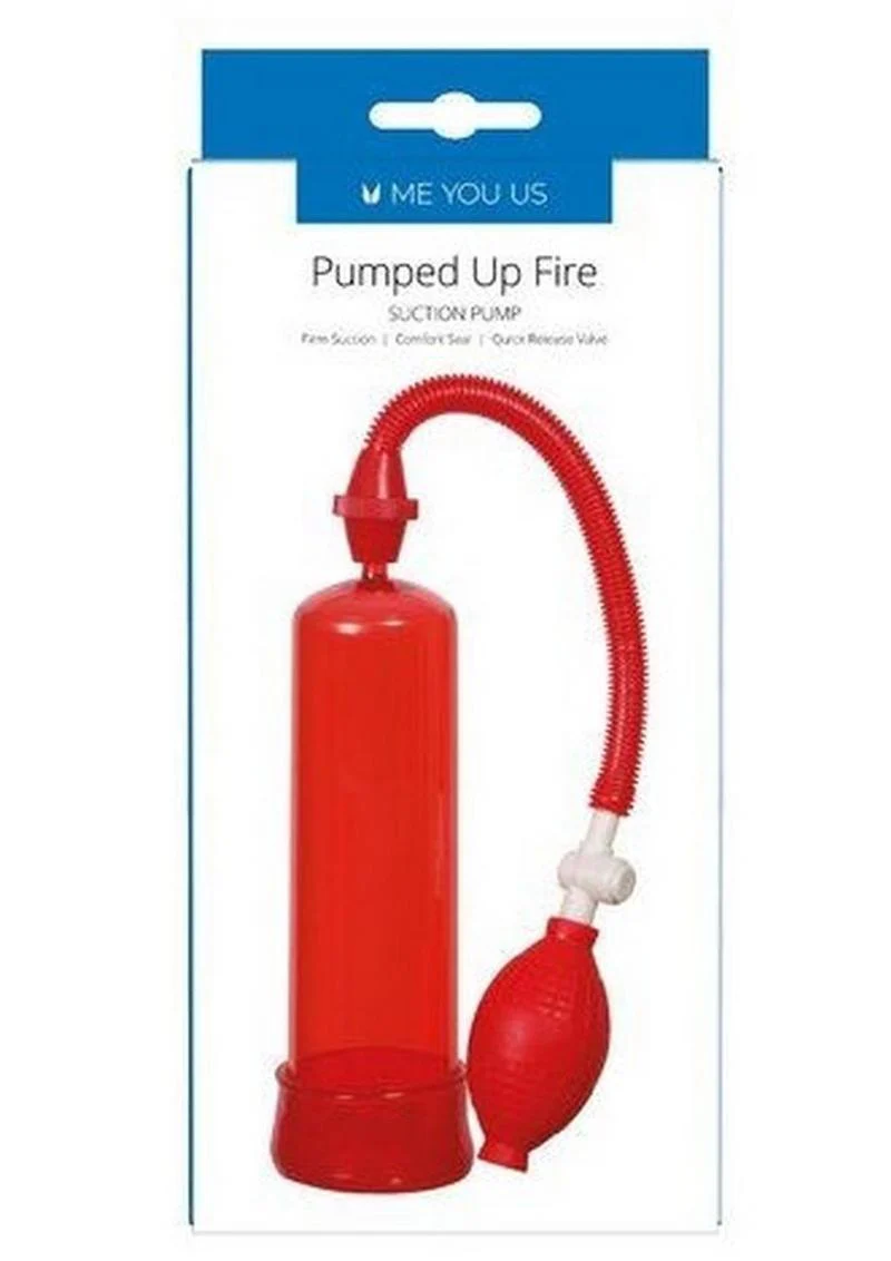 Me You Us Pumped Up Fire Suction Penis Pump with Comfort Seal - Image 3