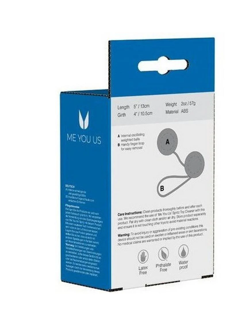 Me You Us Silver Touch Oscillating Weighted Kegel Balls - Image 4