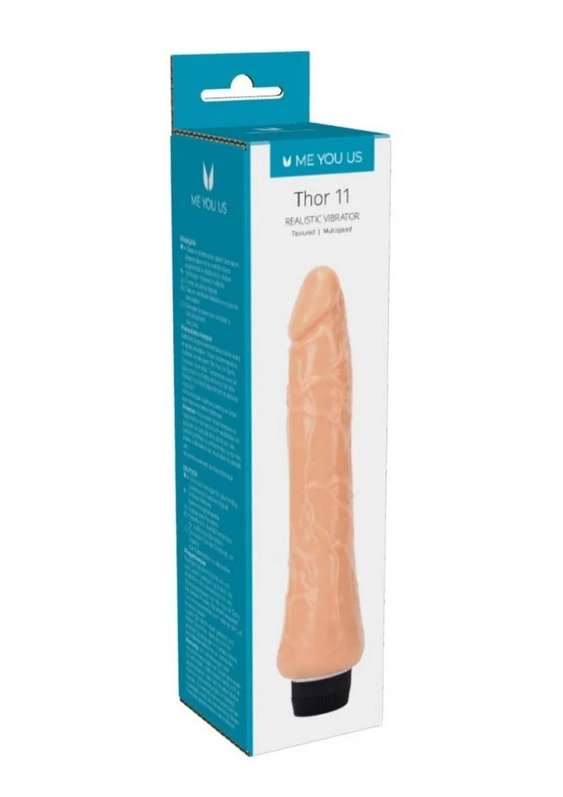 Me You Us Thor Realistic Multi Speed Vibrator Vanilla - Image 3