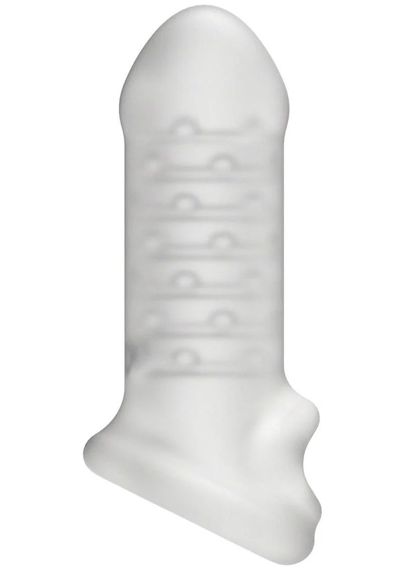 Merci Jacked Up Thick Frosted Silicone Finger Extender - Image 2