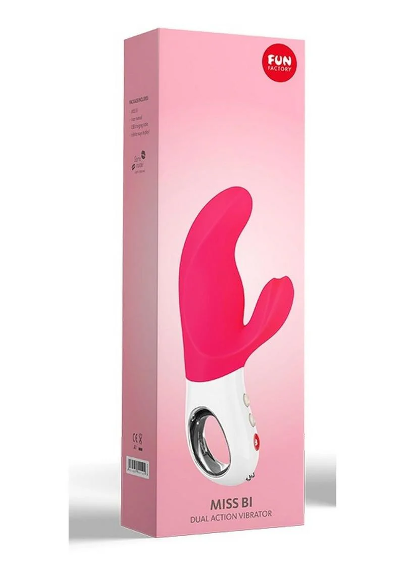 Miss Bi Silicone Vibrator with Clitoral Stimulator - Image 12