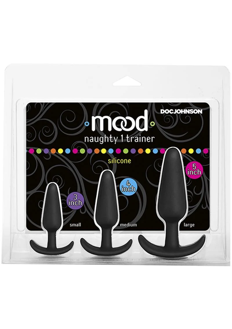 Mood Naughty 1 Trainer Silicone Anal Plug 3 Piece Set - Image 3