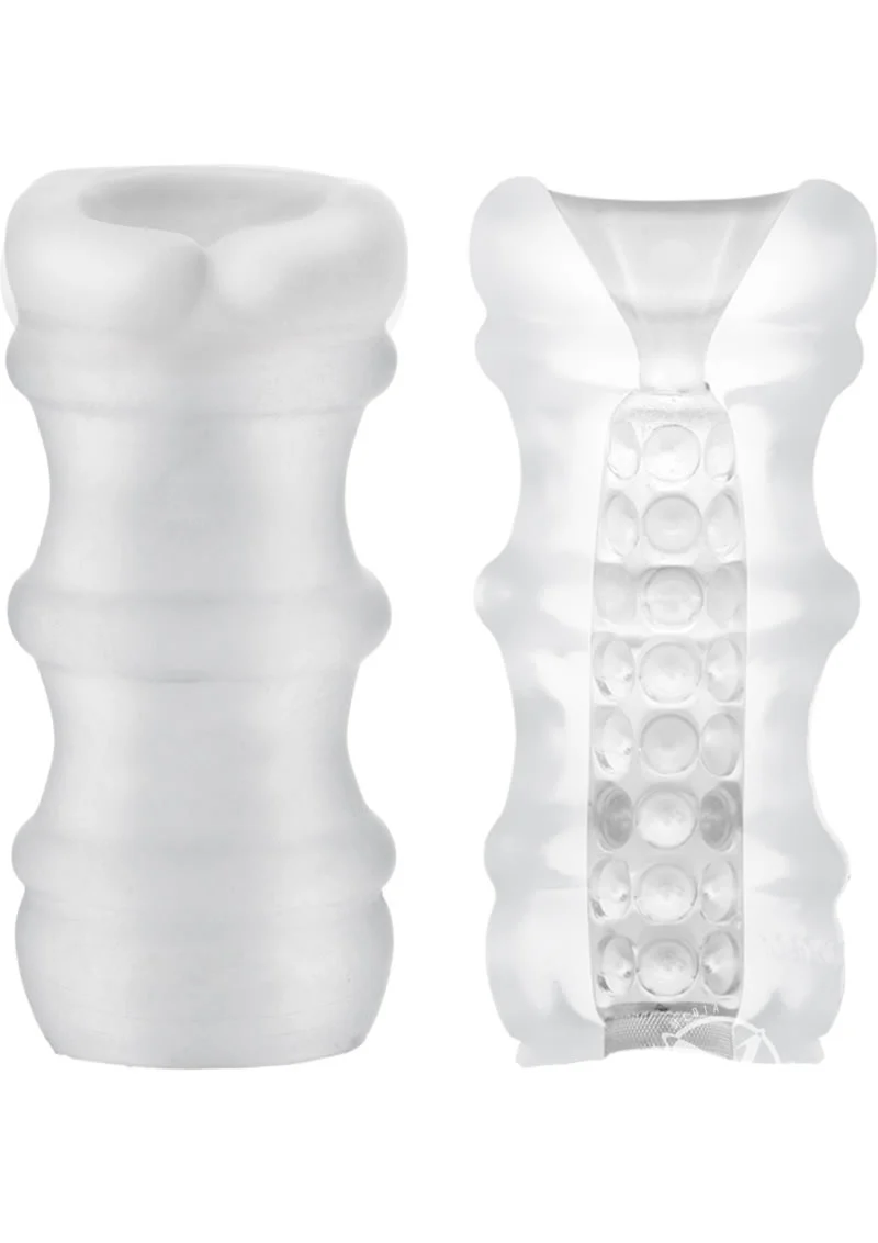 Mood Pleaser Massage Beads UltraSkyn Masturbator Frosted Texture