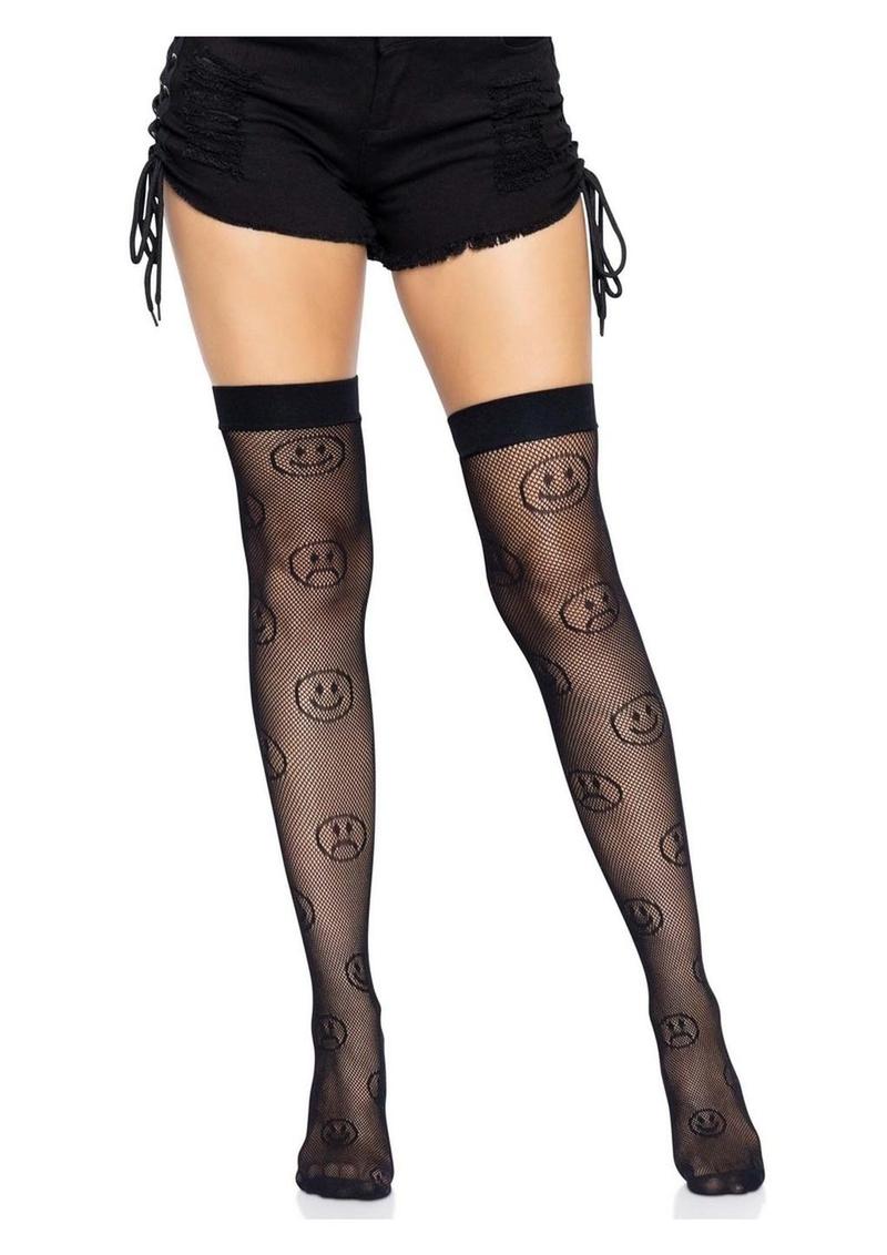 Mood Swing Fishnet Thigh Highs - Image 2