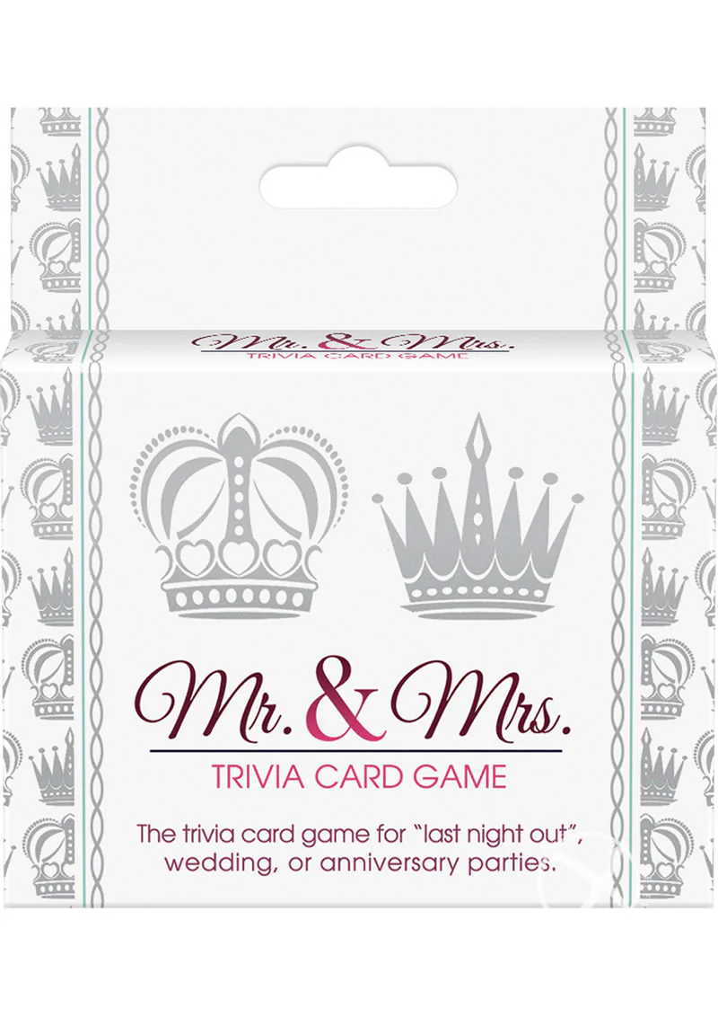 Mr. And Mrs. Trivia Card Game Perfect for Parties And Anniversaries