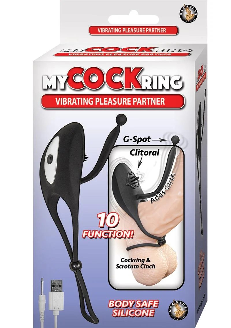 My Cock Ring Rechargeable Silicone Vibrating Pleasure Partner - Image 2