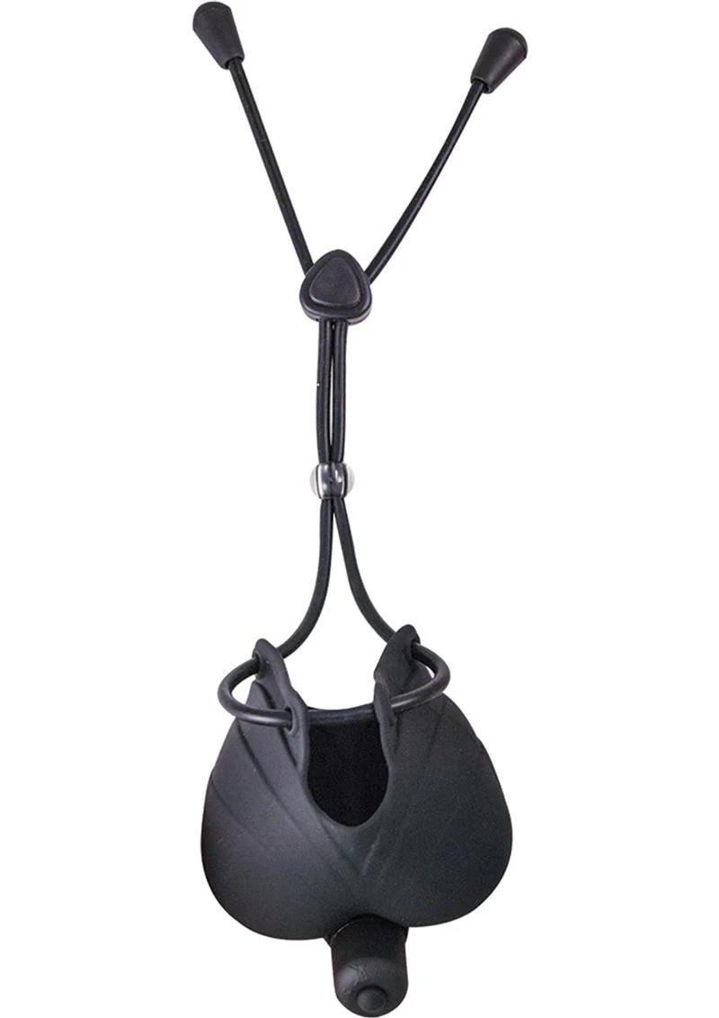 My Cock Ring Vibrating Scrotum Pouch And Cinch Silicone Cock