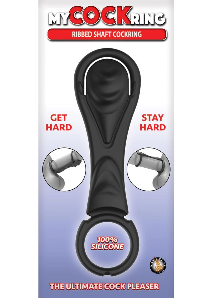 My Cockring Ribbed Shaft Silicone Cock Ring for Enhanced Pleasure - Image 4
