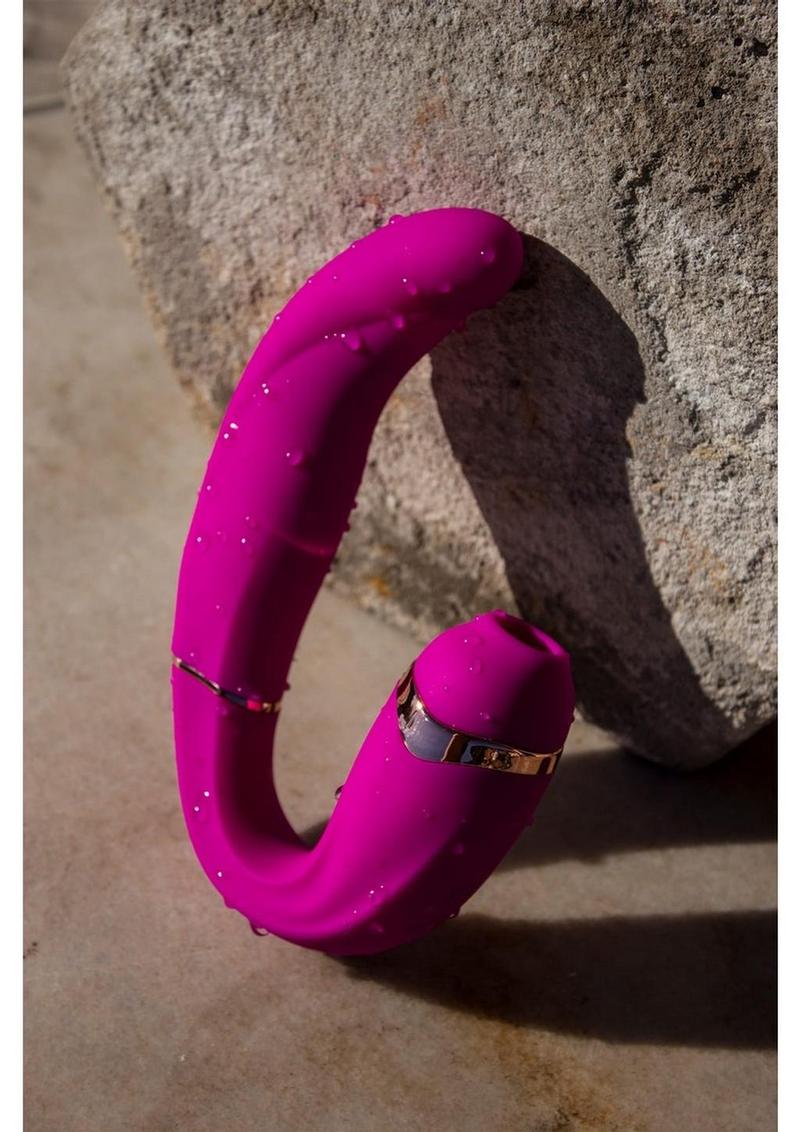 My.G Rechargeable Silicone Double Stimulation Vibrator - Image 3