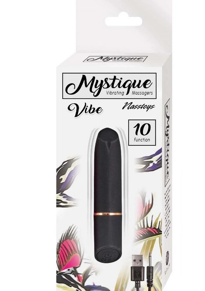 Mystique Vibrating Massager Rechargeable Silicone Vibrator - Image 8