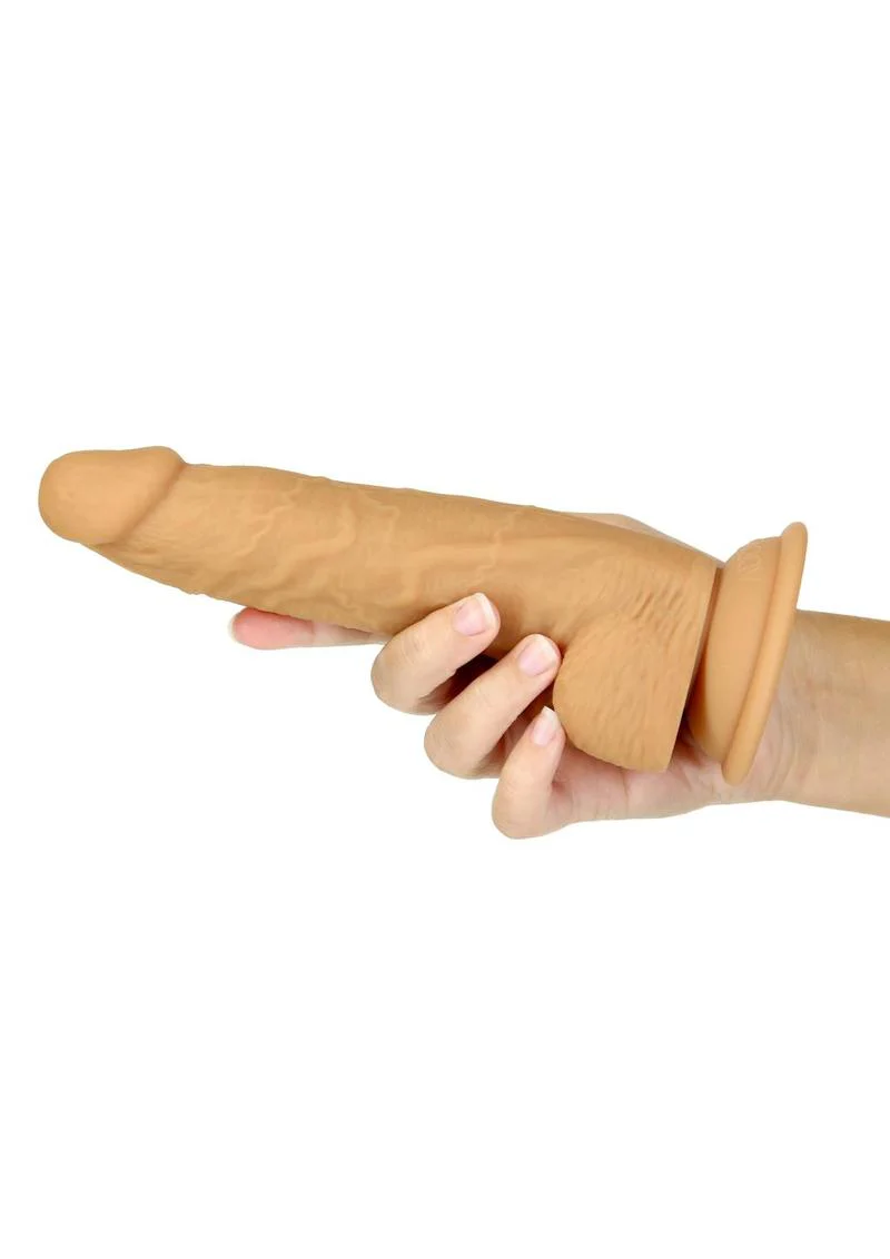 Naked Addiction 8in Silicone Dual-Density Dildo Realistic Texture - Image 2