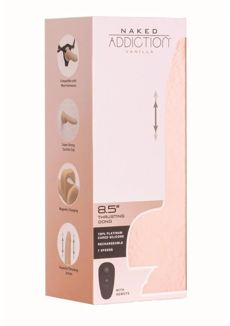 Naked Addiction Vanilla Thrusting and Vibrating Dong - Image 4