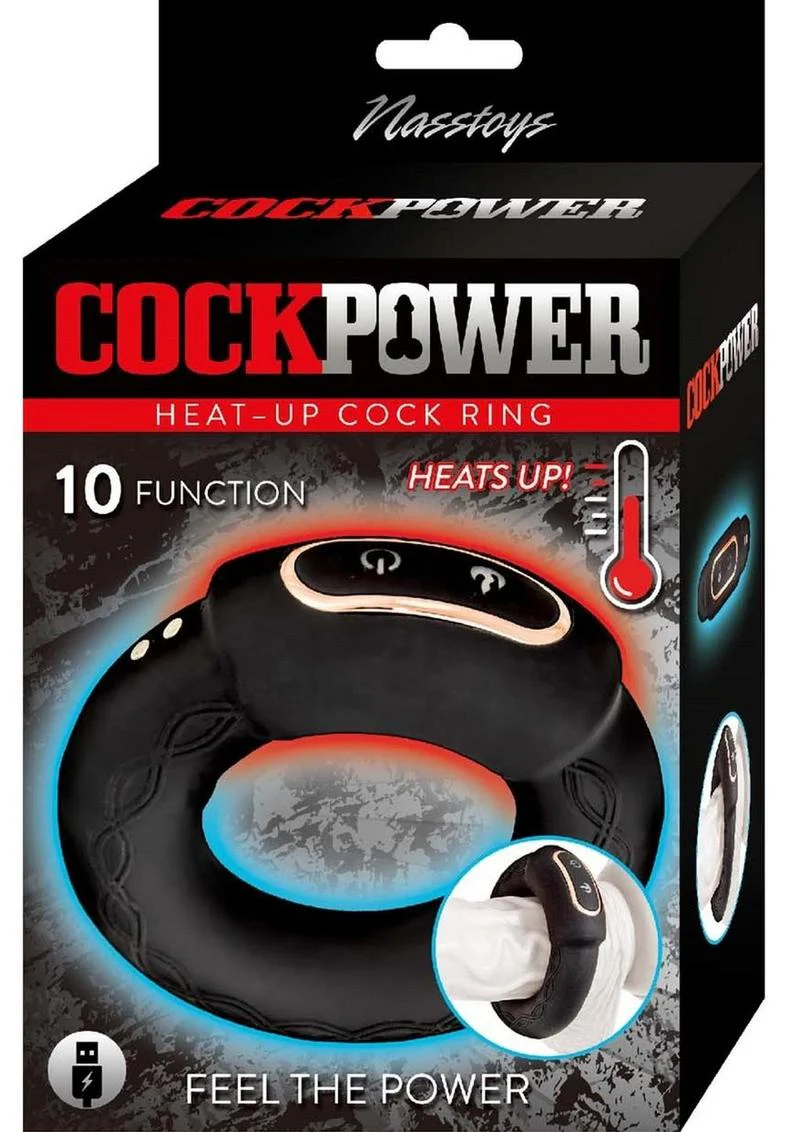 Nasstoys CockPower Heat Up Rechargeable Silicone Cock Ring - Image 4