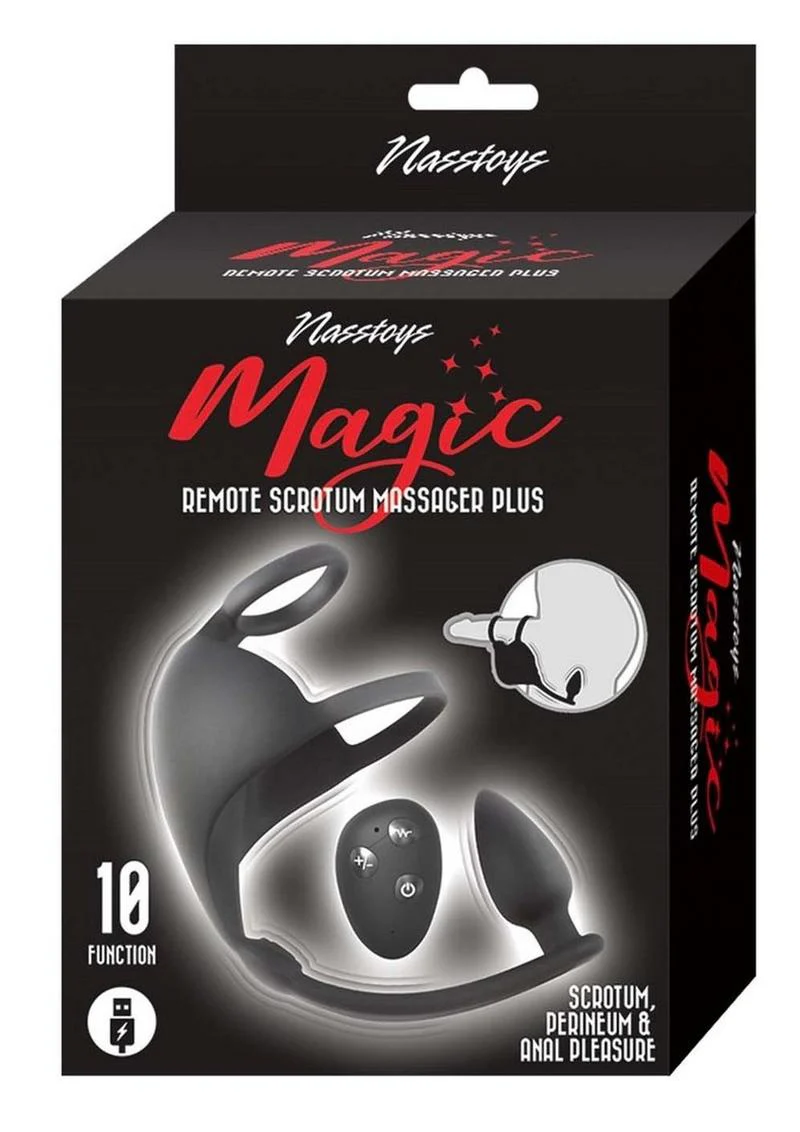 Nasstoys Magic Remote Scrotum Massager Plus Silicone Plug - Image 4