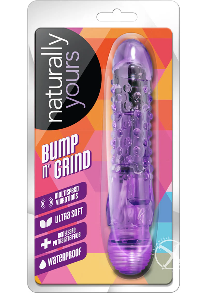 Naturally Yours Bump N' Grind Soft And Flexible Vibrating Dildo - Image 4