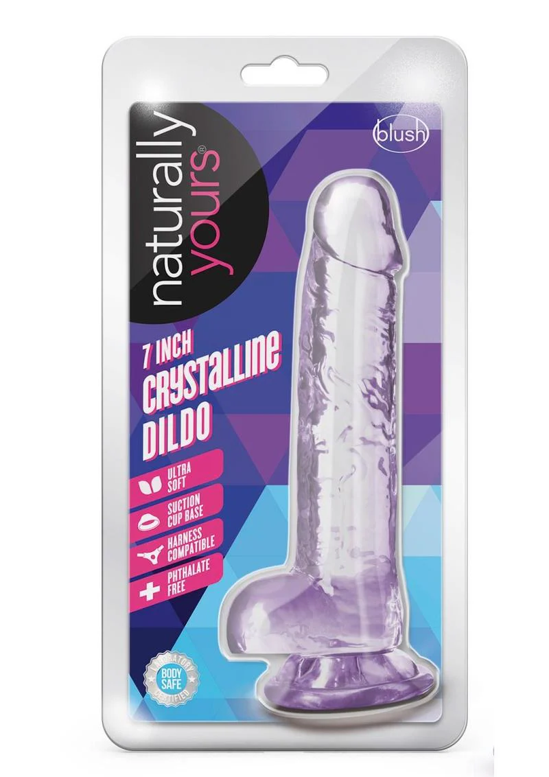 Naturally Yours Crystalline Dildo With Harness Compatible - Image 4