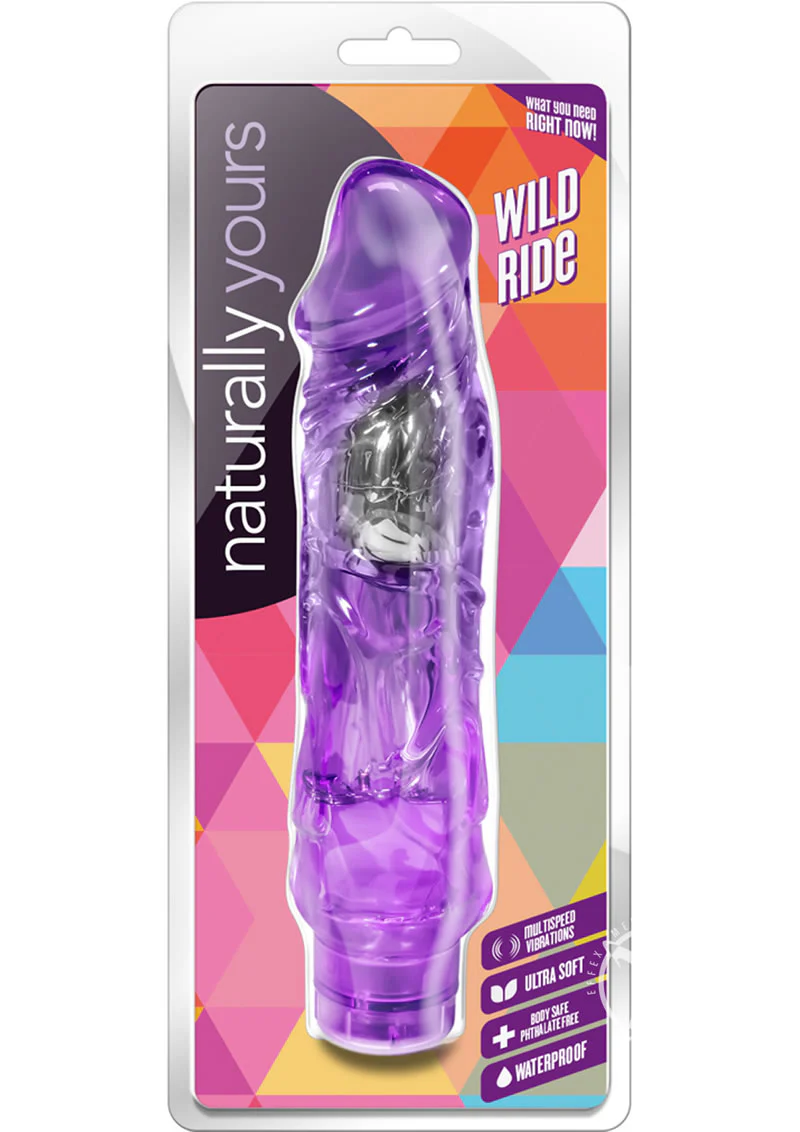 Naturally Yours Wild Ride Waterproof Multi Speed Vibrating Dildo - Image 12
