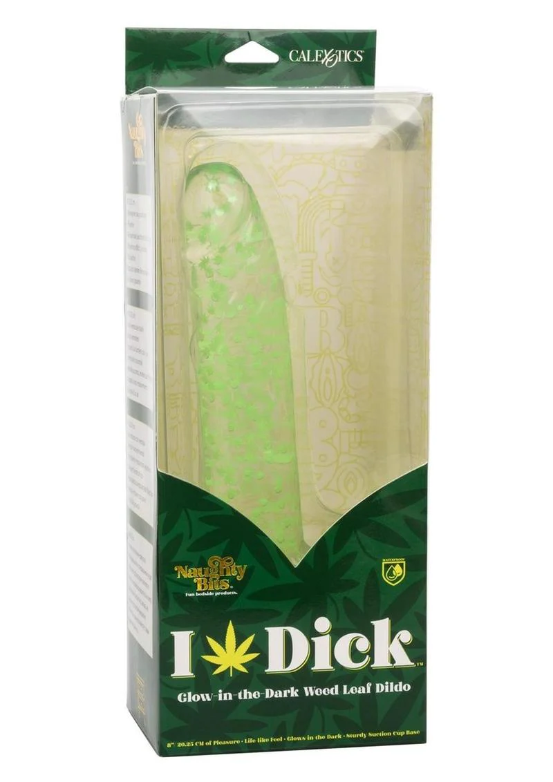 Naughty Bits I Leaf Dick Glow In The Dark Weed Leaf Filled Dildo - Image 4