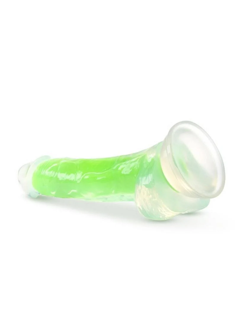 Neo Elite Glow in the Dark Silicone Dildo With Suction Cup - Image 3