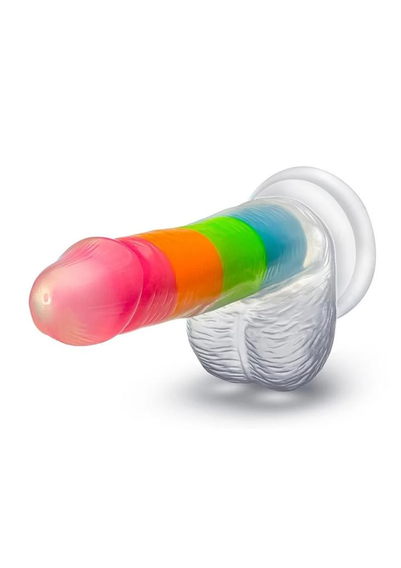 Neo Elite Rainbow Rave Glow-in-the-Dark Dildo - Image 2