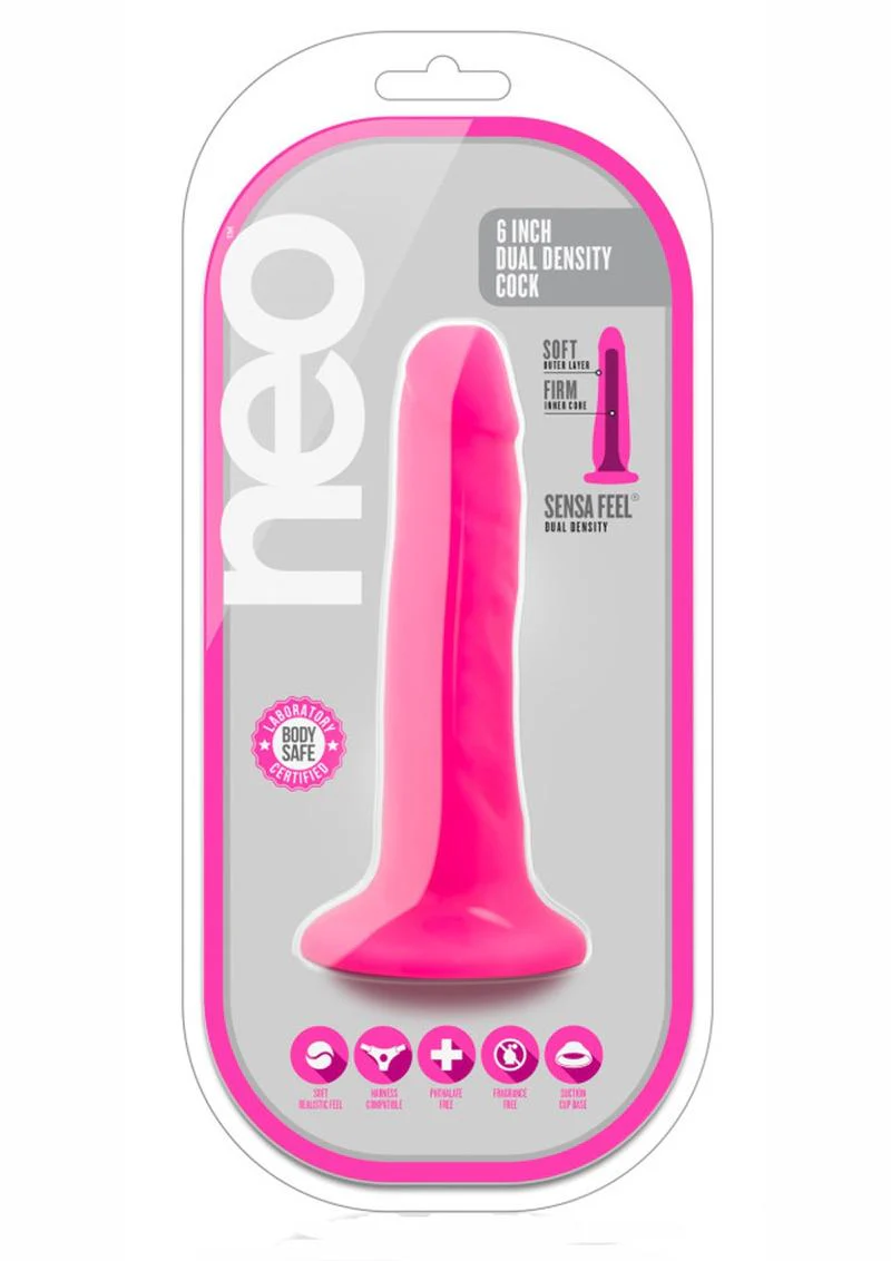 Neo Fragrance-Free Dual Density Dildo With Balls - Image 34