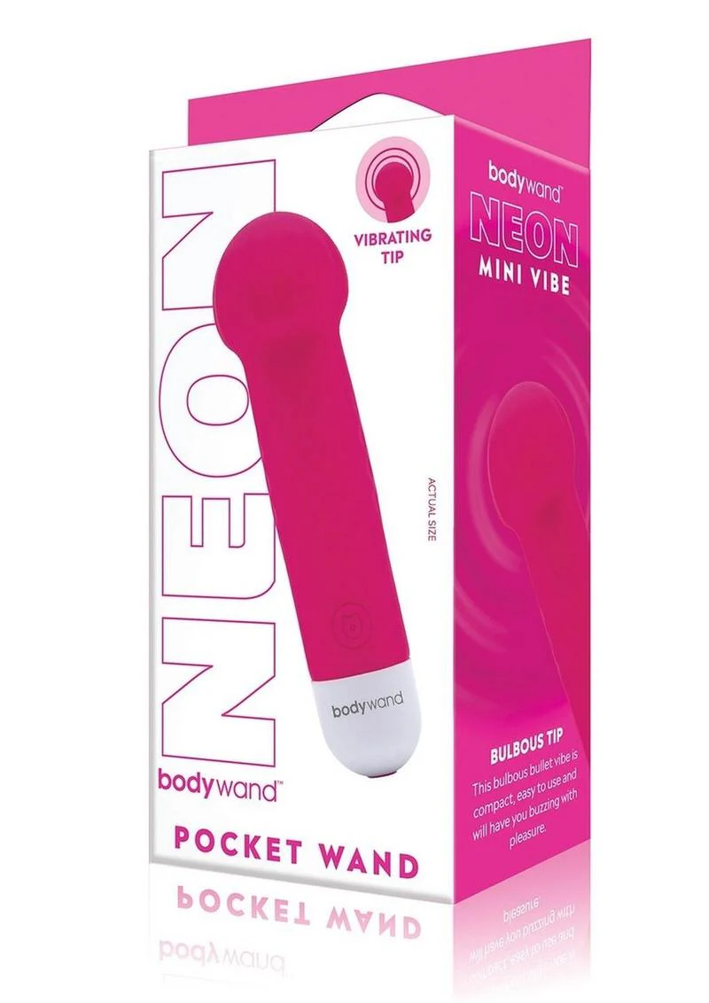 Neon Pocket Wand Compact Rechargeable Silicone Massager - Image 5