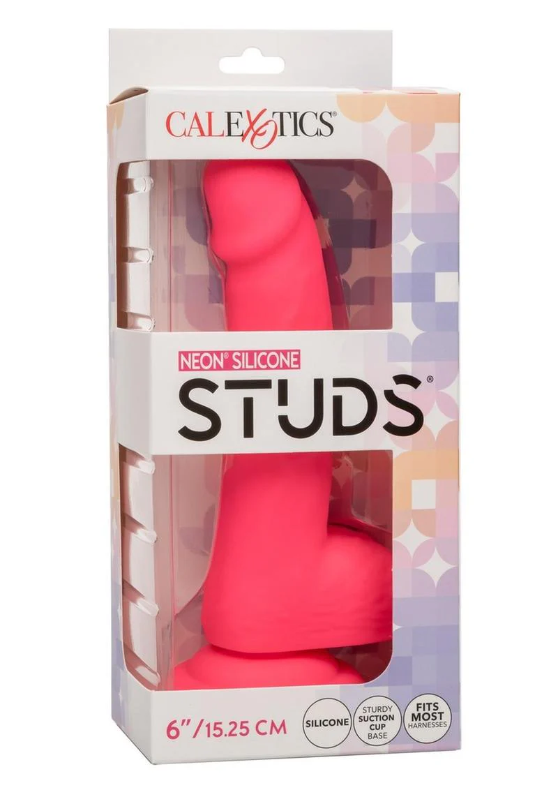 Neon Silicone Studs Dildo Fits Most Harnesses - Image 11