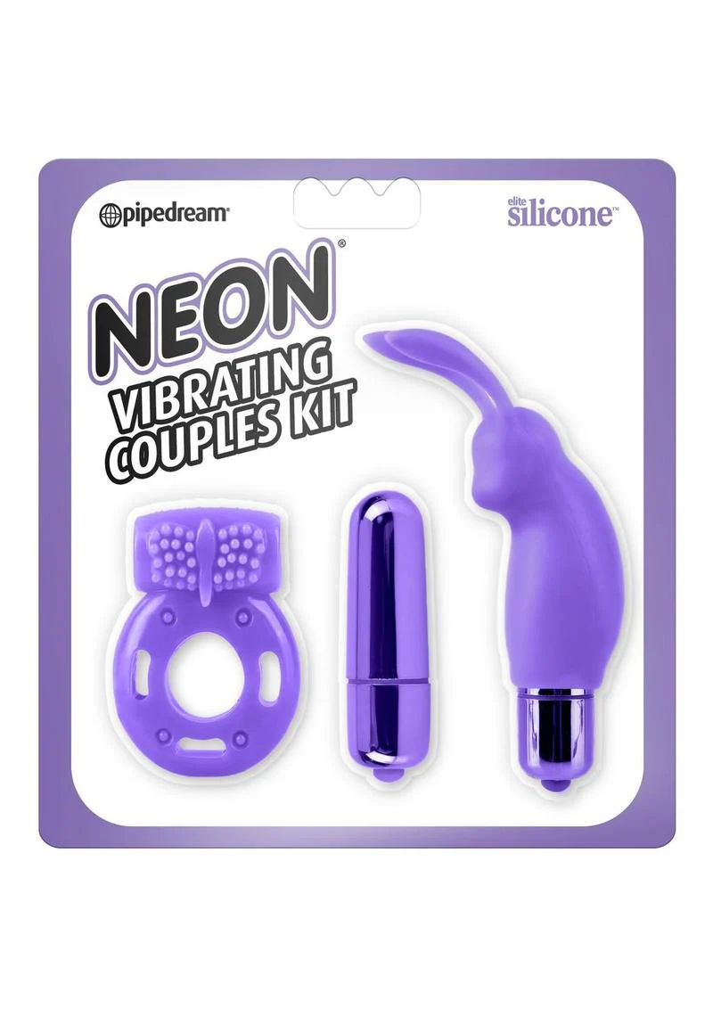 Neon Vibrating Silicone Couples Kit - Image 6