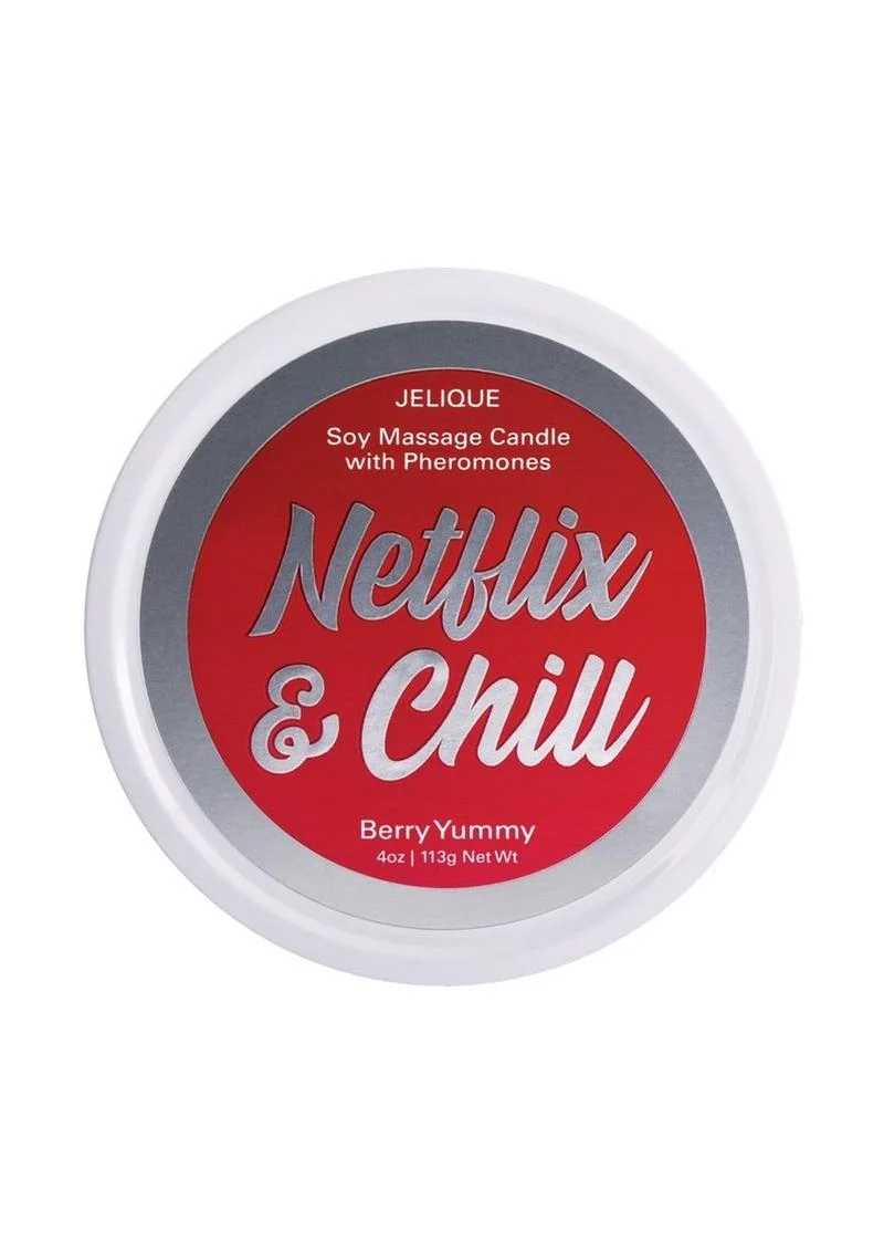 Netflix And Chill Pheromones Soy Massage Candle - Image 2