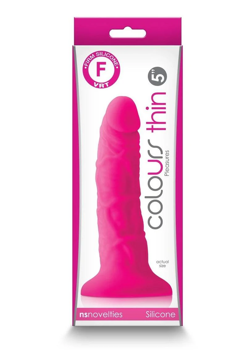 NS Novelties Colours Thin Silicone Dildo With Insertable Length - Image 6